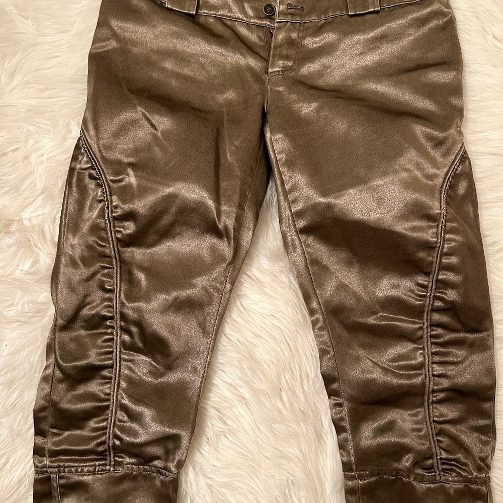 Size 2 Caché luxe metallic club pants